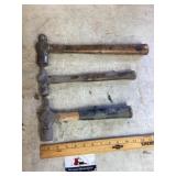 Ball peen hammers