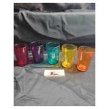 Vibrant drinking glasses