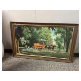 Vintage framed art by Paul Deltefen