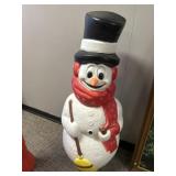 Snowman blow mold