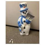 Snowman blow mold