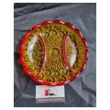 L.E. Smith moon and star relish tray
