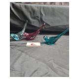 Swedish glass birds