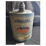Galvanized kerosene can