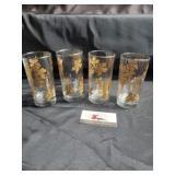 Libby golden drinking glasses