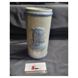 Old sleepy eye stoneware vase