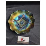 Carnival glass bowl