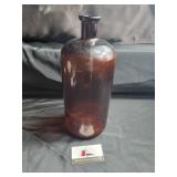 Brown glass bottle