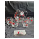 Apple pitcher & glasses