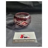 Crystal glass tealight holder