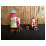 Vintage plastic holiday toys