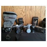 Assorted vintage cameras