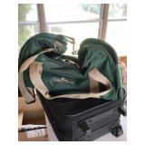 Small suitcase and duffel bag