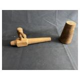 Wooden barrel spigot & plug