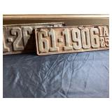 Vintage license plates