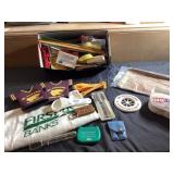 Assorted box of advertising items