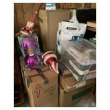 Assorted Christmas items outdoor decor Christmas