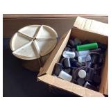 Plastic organizer and empty film containers