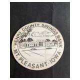 Vintage Henry County Savings Bank sign