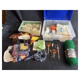 Sewing items, material, & scarves