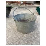 Small galvanized bucket