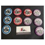 2004, 2006, & 2010 Midwest Old Threshers buttons