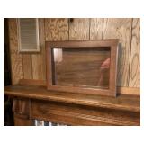 Wooden box with glass lid