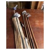 Vintage golf clubs