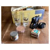 USS Iowa glasses , coasters, assorted items
