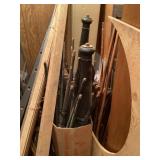 Wooden banister set and misc wood