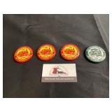 1995 & 1998 Midwest Old Threshers Reunion buttons