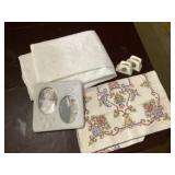 Tablecloth and miscellaneous items