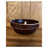 Brown stoneware bowl