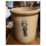 6 gallon Buckeye Pottery crock