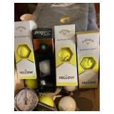 Assorted golf balls
