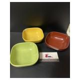 Vintage Square bowls
