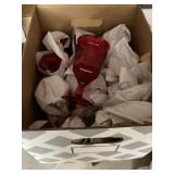Fostoria ruby coin glassware