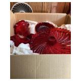 Assorted  vintage ruby red black
