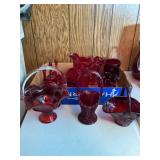 Box of Ruby, Redd glass or amberina glass
