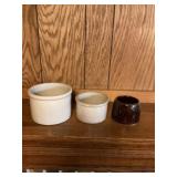Set of 3 crocks