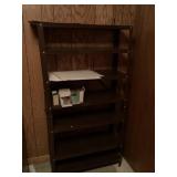 Set of 4 shelving units contents on shelves NOT