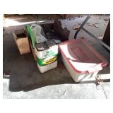 Small tote; paint remover; etc