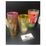 Assorted plastic tumblers