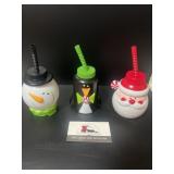 Childrenï¿½s  reusable holiday sipper cups
