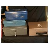 Assorted lock boxes and cash boxes
