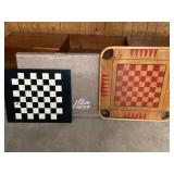 Game boards and puzzle caddy