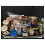 Flat of miscellaneous nails and screws