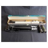 Telescope w/ tripod & binoculars