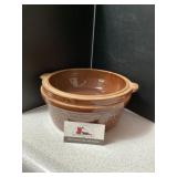 Stoneware bowl with lid