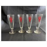 Old Style Lager drink glasses
